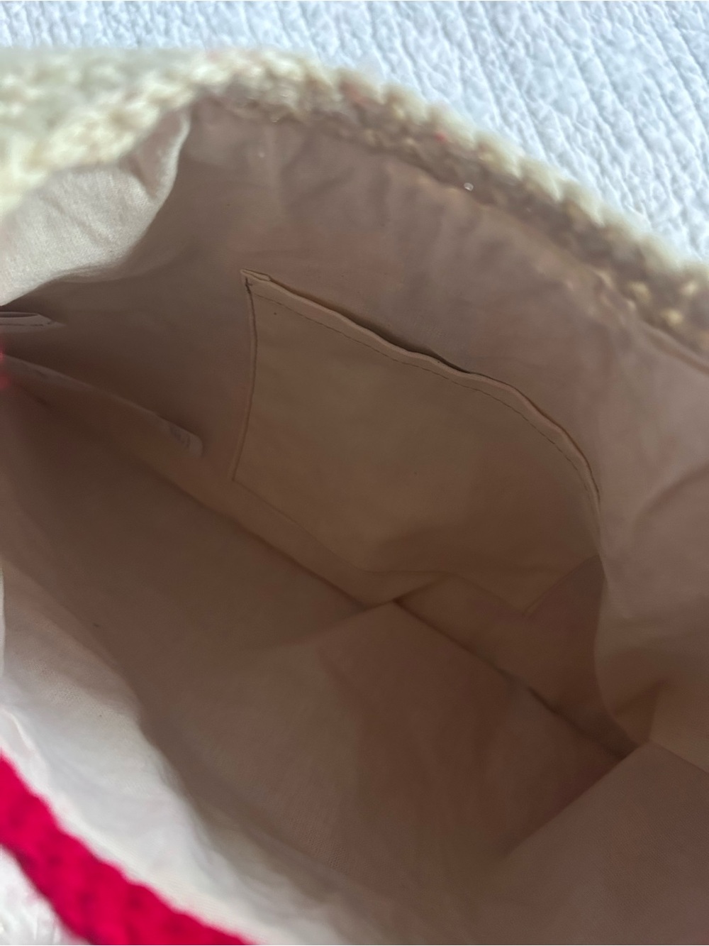 Marni Red and Cream Crochet Crossbody Bag - Picture 12 of 14